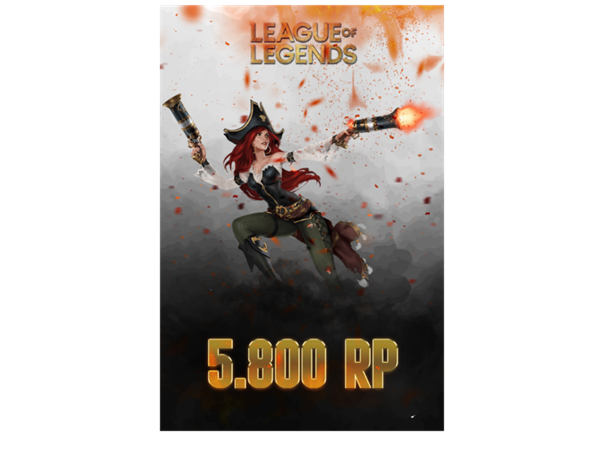 League Of Legends 5800 RP